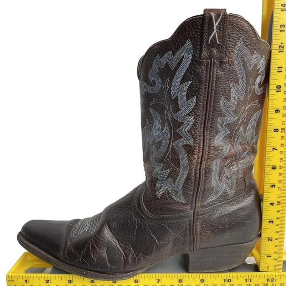 Twisted X Brown Leather Embroidered Cowgirl Western Cowboy Boots Women's 10 B - Picture 9 of 12